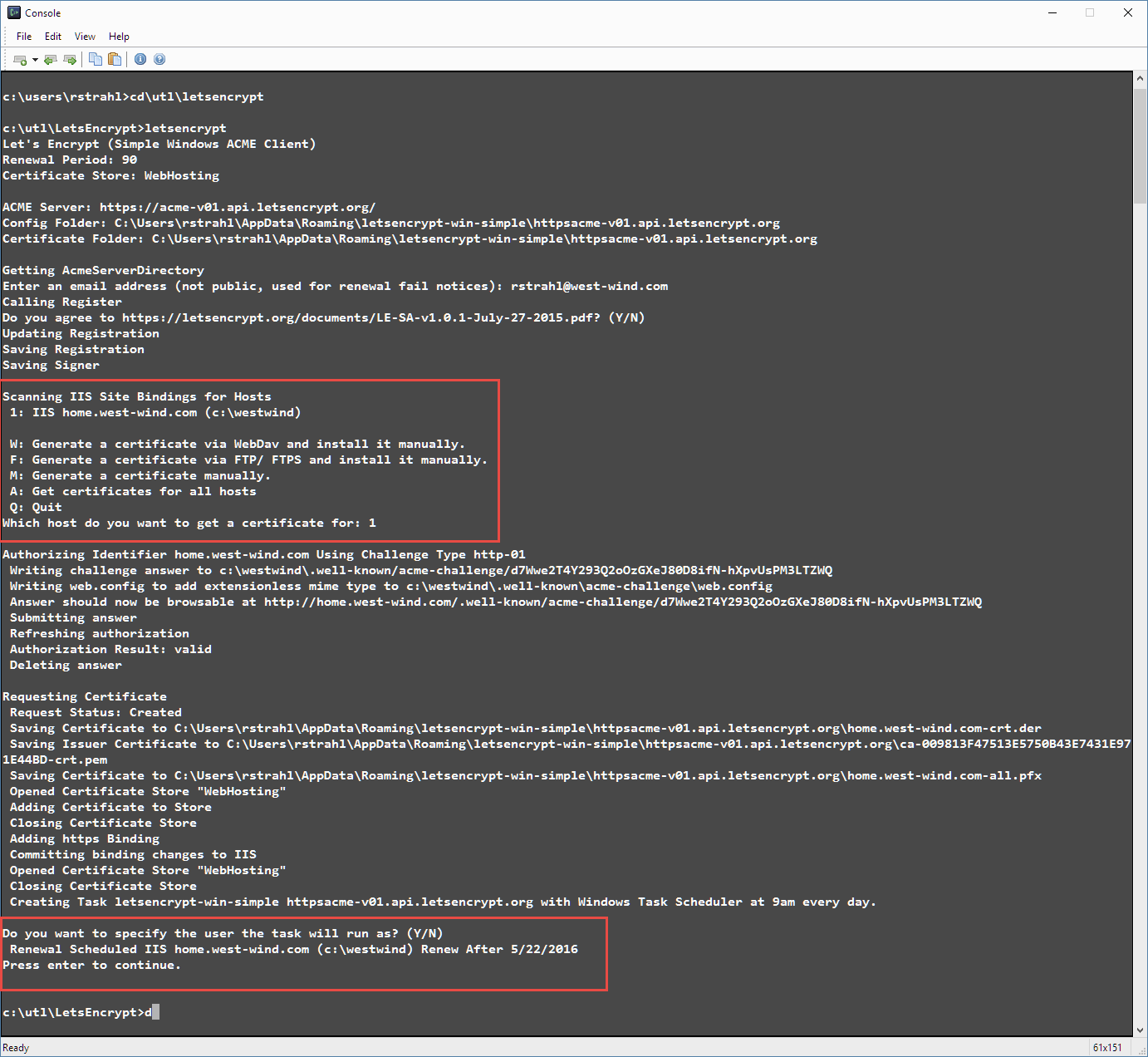 LetsEncrypt-Win-Simple LetsEncrypt-Win-Simple